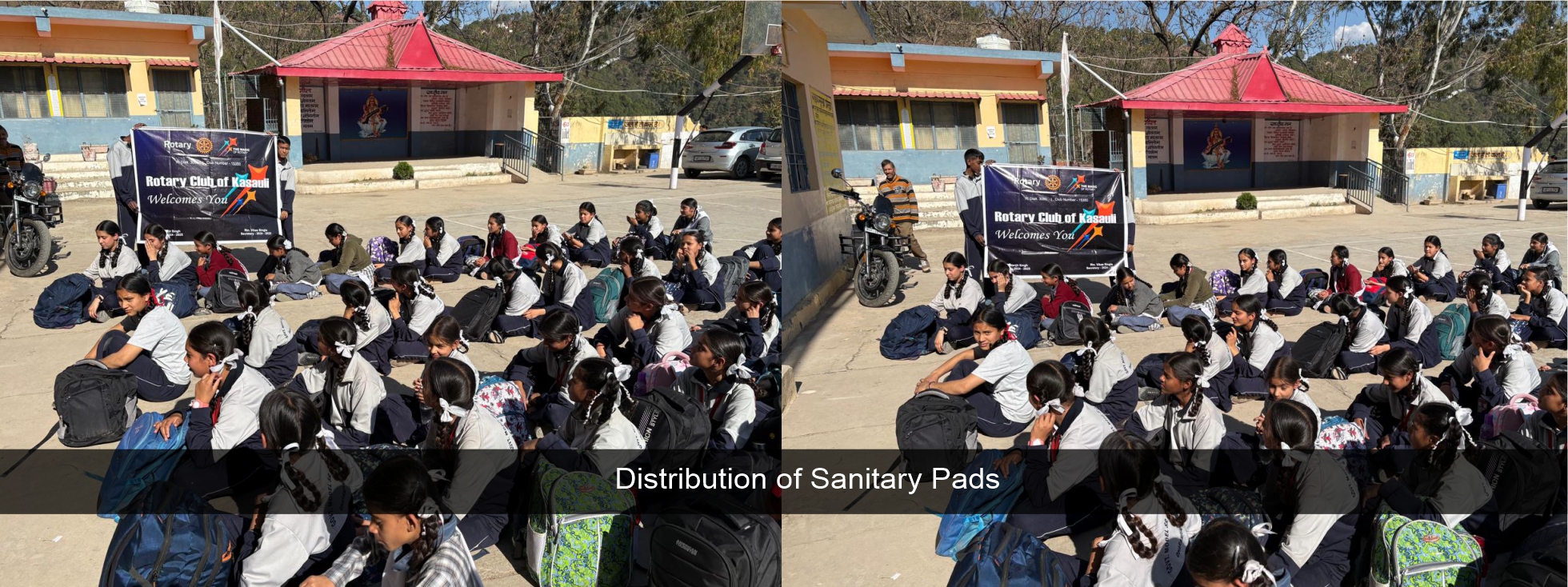 Distribution of Sanitary Pads